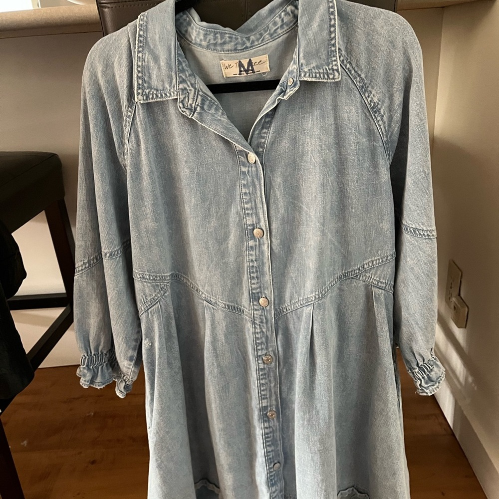 Free People denim mini dress